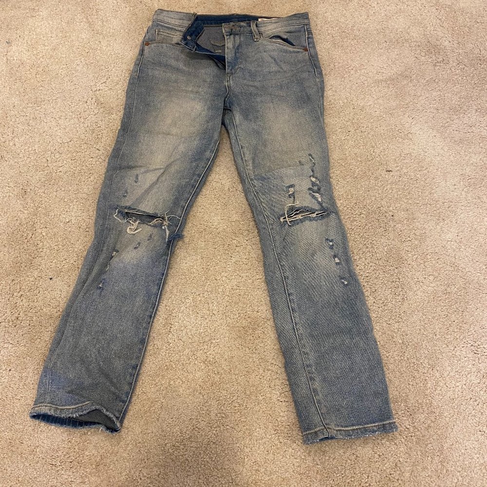 Blank NYC Cropped Rip Jeans